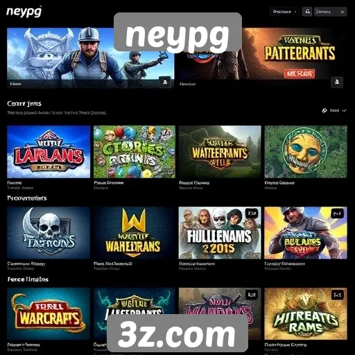 Comparação de jogos disponíveis no neypg